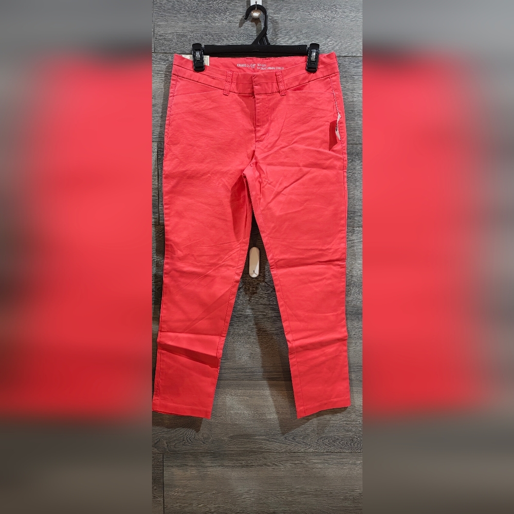 GAP Women's Bright Coral Khakis